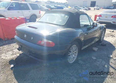 2001 BMW Z3 2.5I из США, поврежденный, VIN WBACN33461LM03816